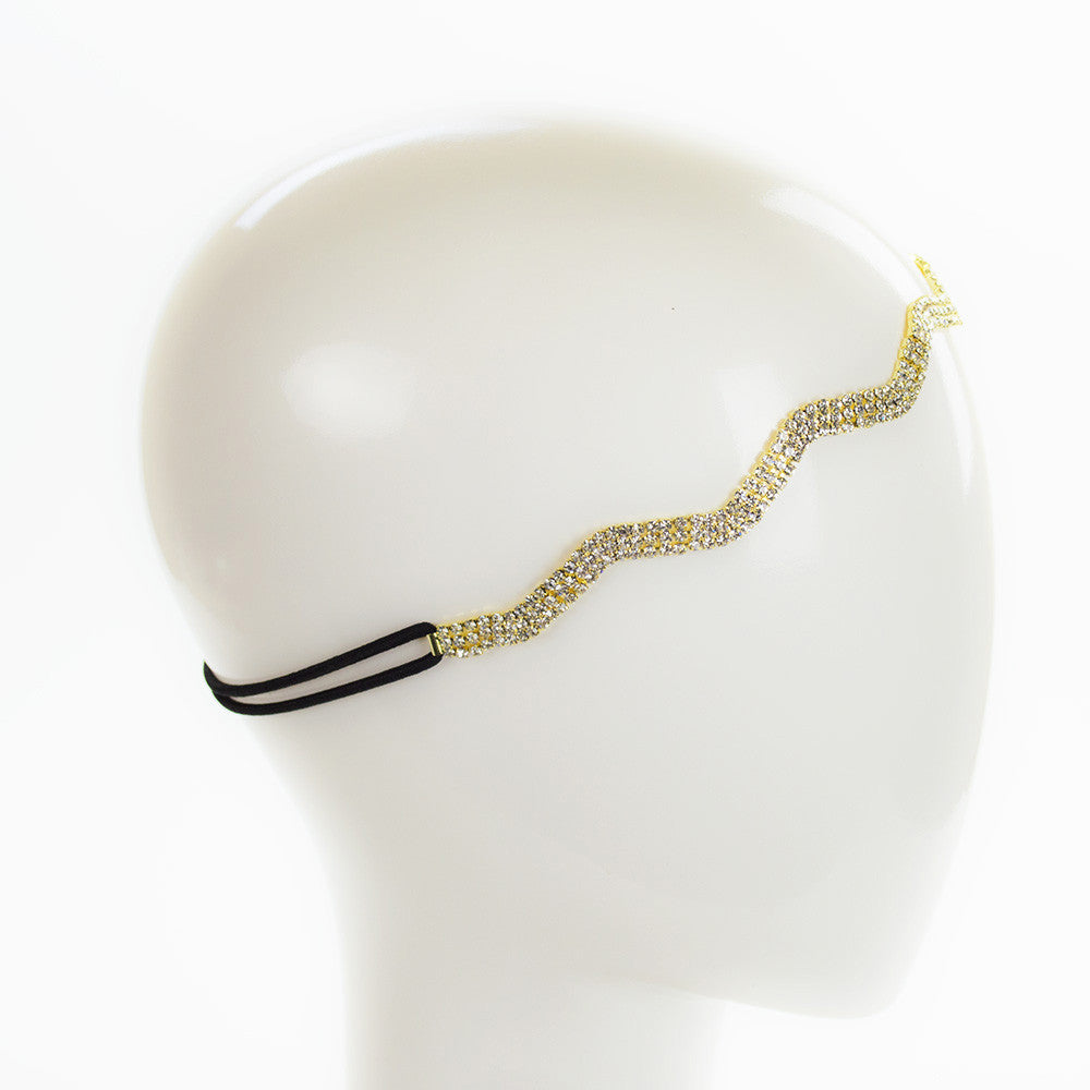 Crystal Wave Stretch Headband